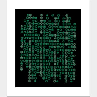 Matrix green design Posters and Art